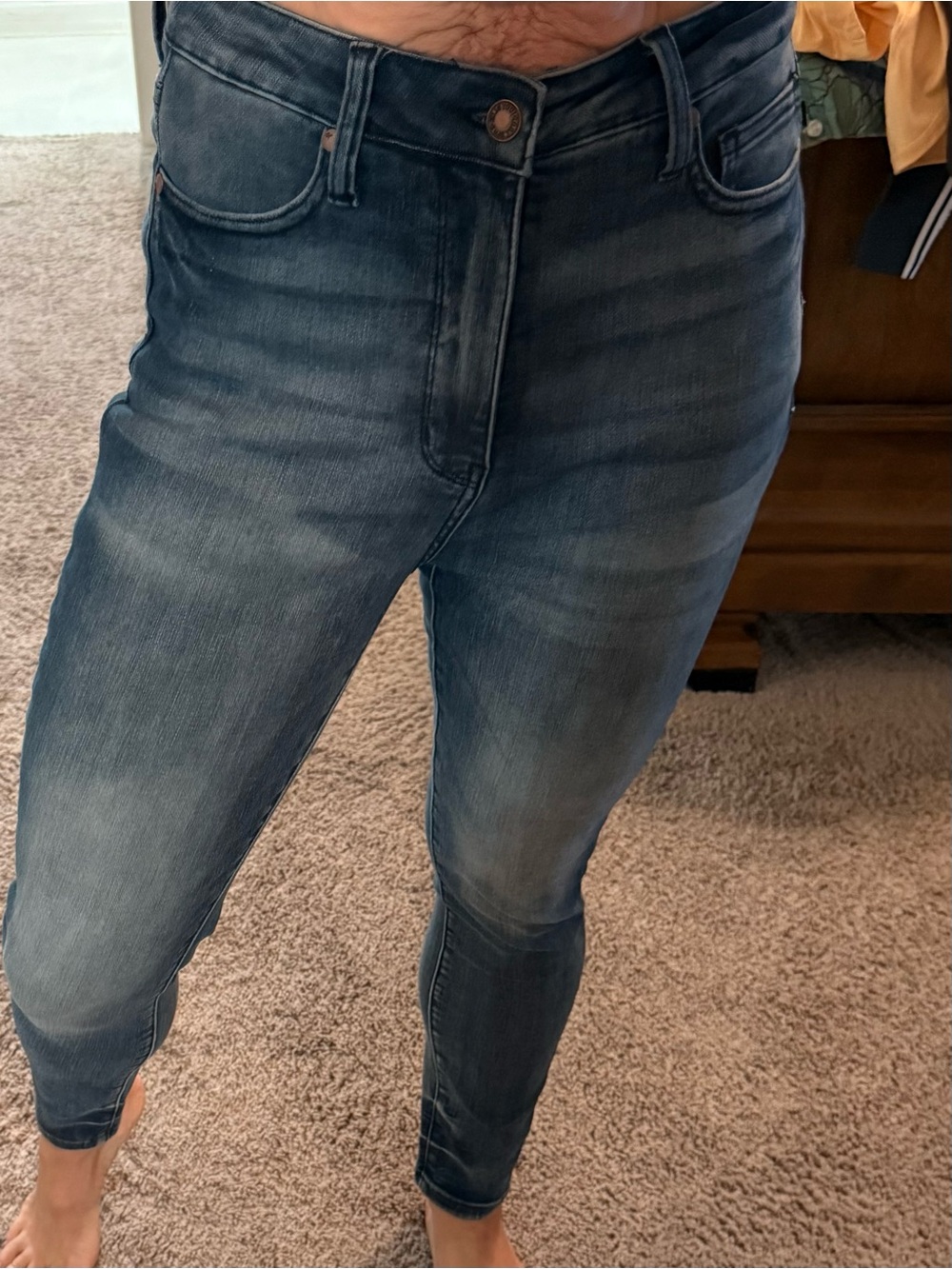 Judy Blue Women's Skinny Jeans in Medium Wash Blue
